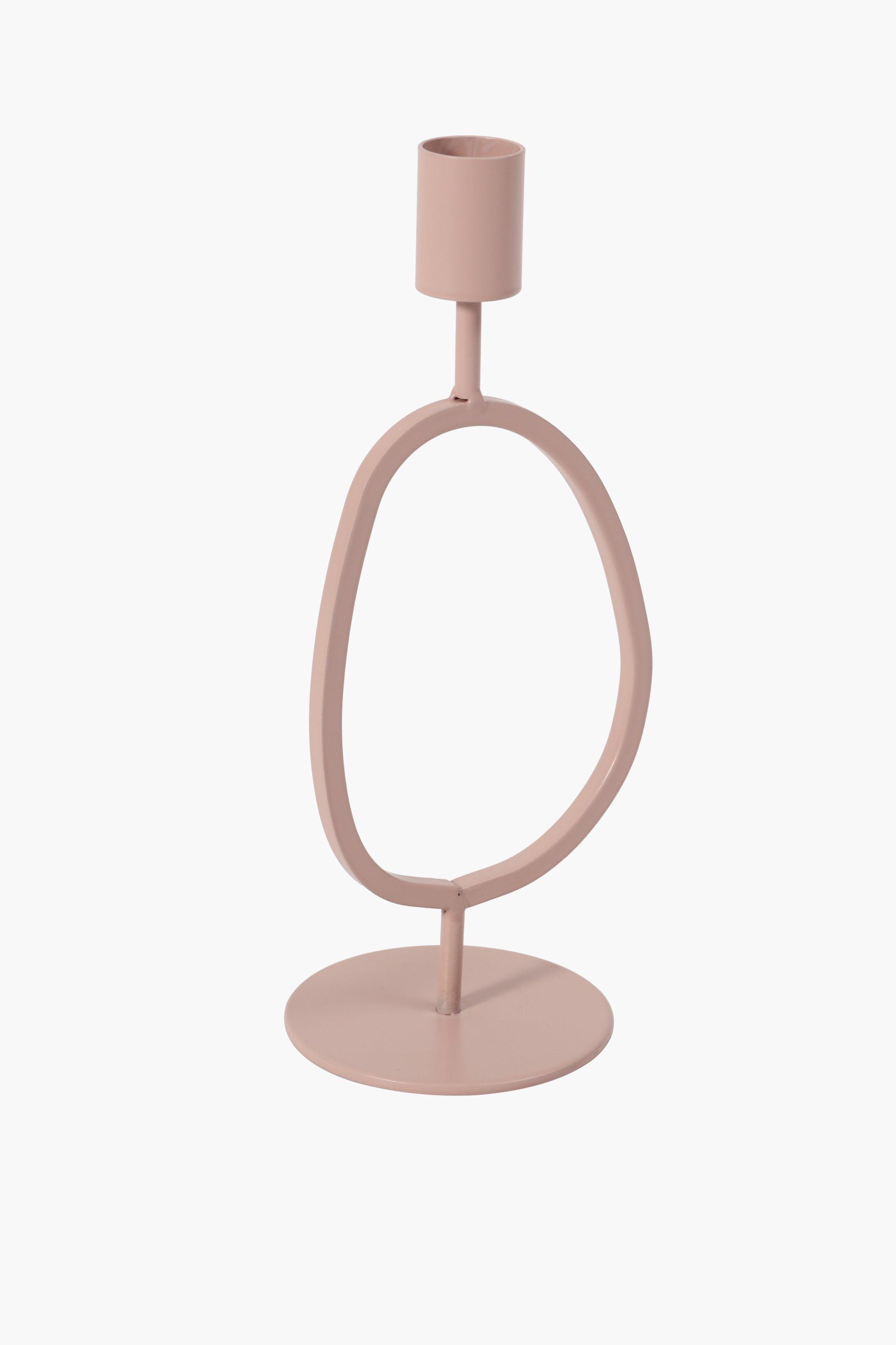 COZY LIVING Candle Holder Oval Shape Beige main image 1