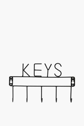 Metal 4 Key Wall Hook, 27cm