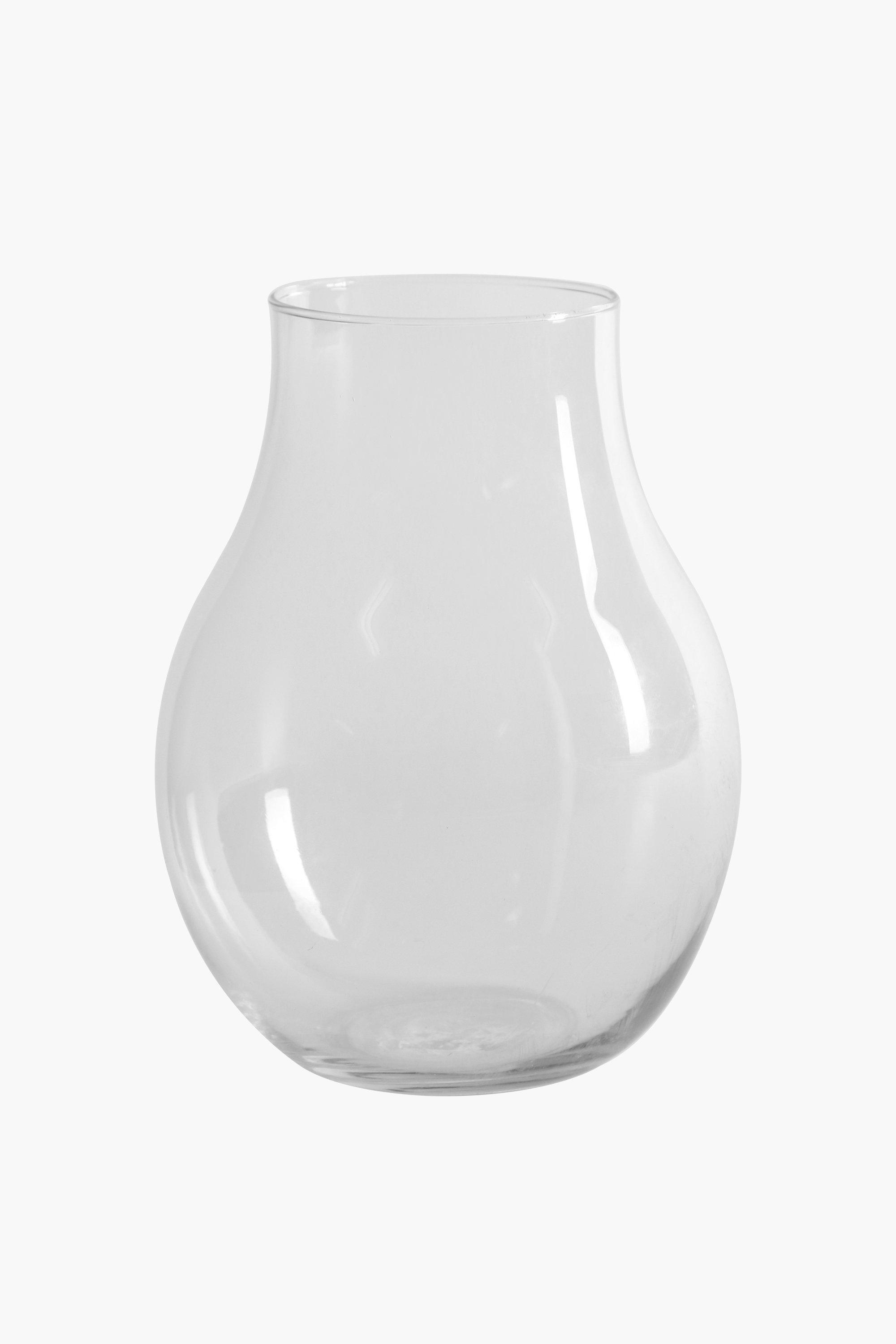 Bulb Glass Vase, 10x25cm