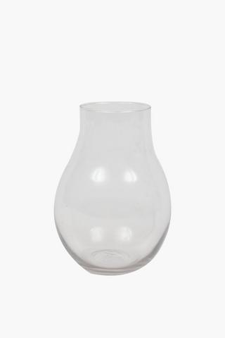 Glass Bulb Vase, 20cm