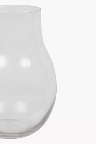 Glass Bulb Vase, 20cm