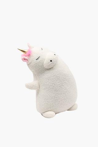 Shaped Unicorn Cushion, 63x32cm