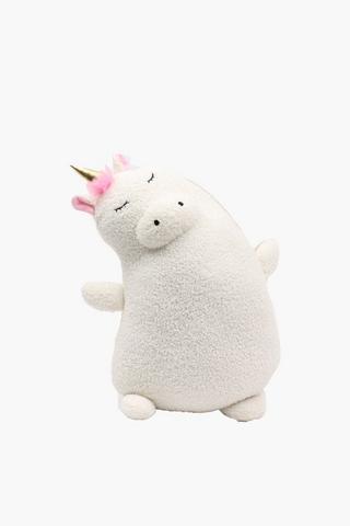 Shaped Unicorn Cushion, 63x32cm