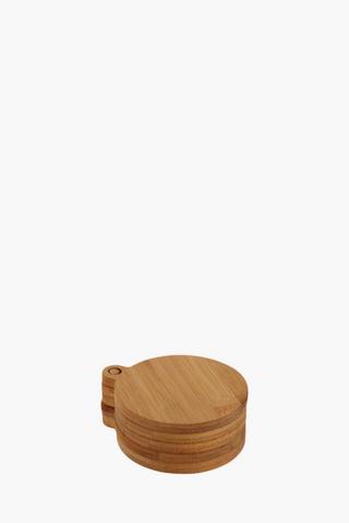 4 Pack Bamboo Coasters
