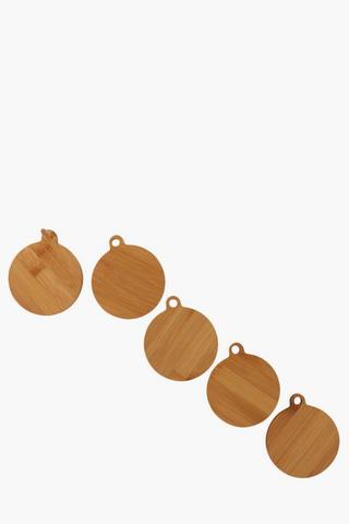 4 Pack Bamboo Coasters