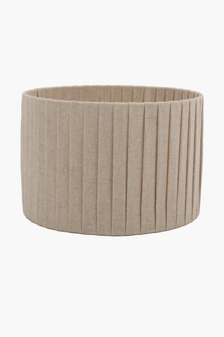 Pleated Drum Lampshade, 27x18cm