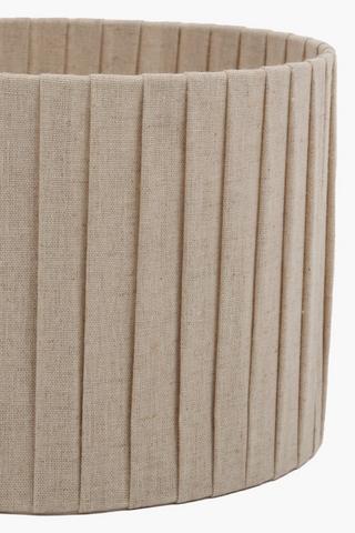Pleated Drum Lampshade, 27x18cm