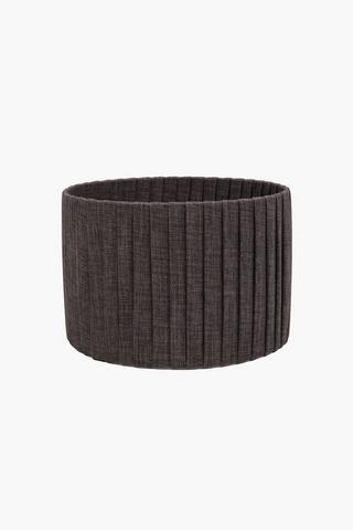 Pleated Drum Lampshade, 27x18cm