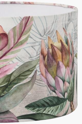 Bold Floral Drum Lamp Shade, 20x30cm