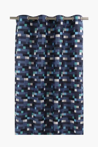 Soft Touch Space Invader Curtain, 140x225cm