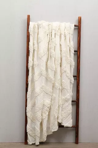 Embellished Cotton Throw, 180x200cm
