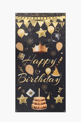 Happy Birthday Backdrop, 1,8m