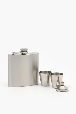 Stainless Steel Wine Flask Set