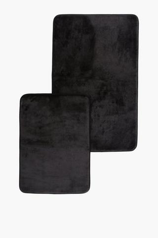 2 Piece Memory Foam Bath Mat Set