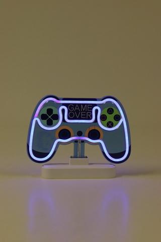 Neon Gamer Led Light On Stand