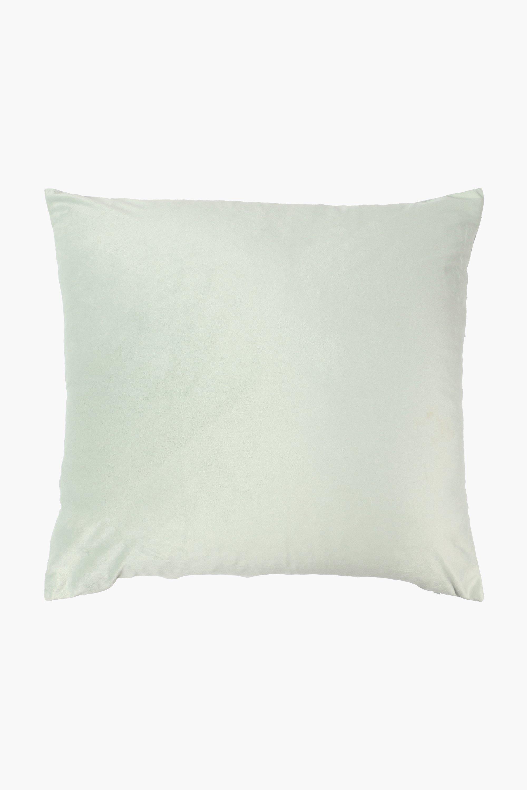 Black Velvet Pleated Scatter Cushion 45x45cm main image 1