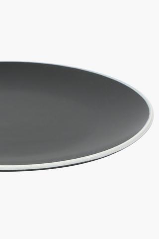 Rim Stoneware Dinner Plate