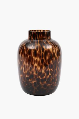 Tortoise Glass Vase, 20x28cm
