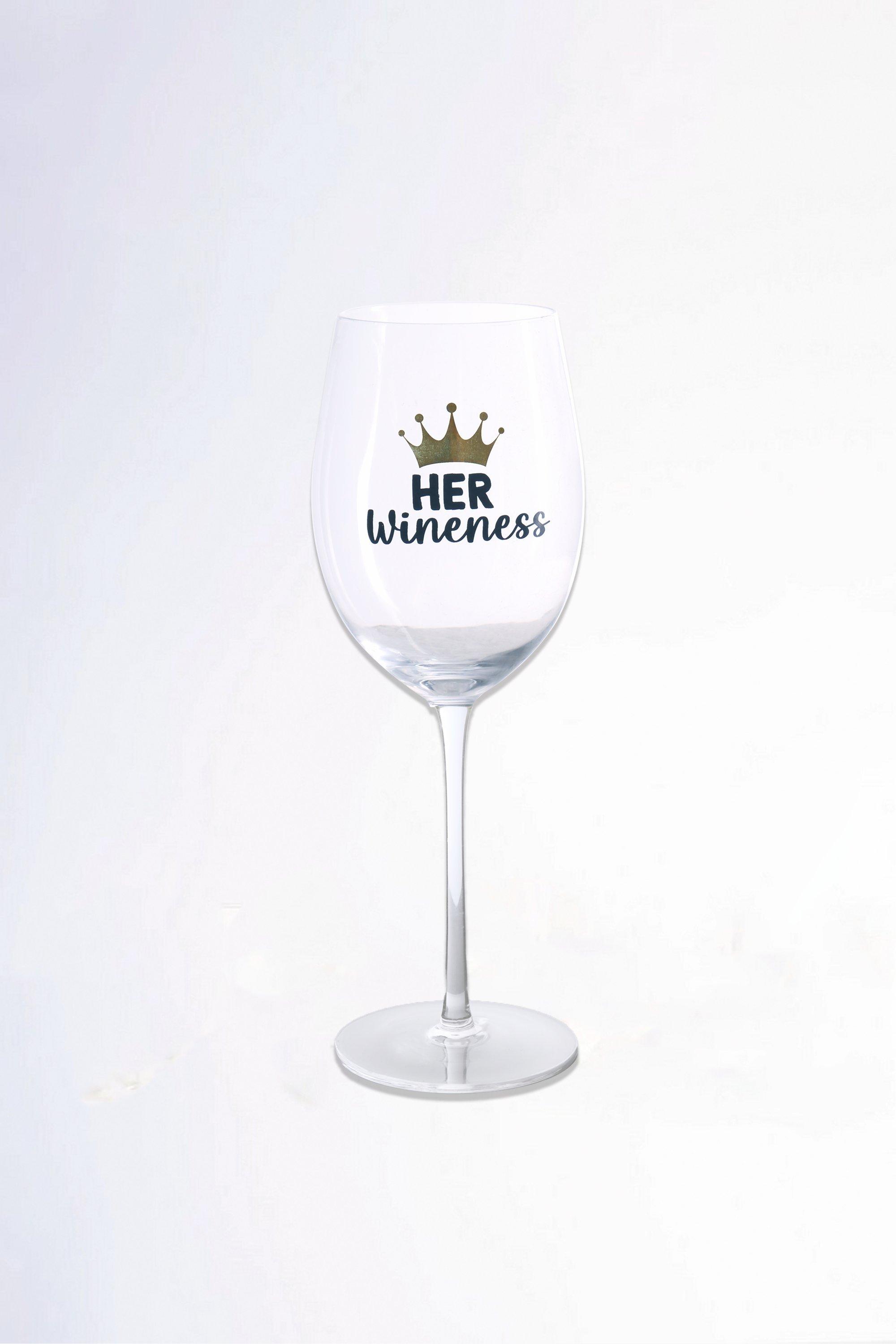 Her Wineness Wine Glass