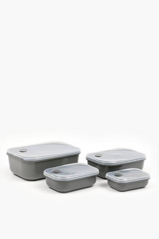 4 Piece Luna Food Saver Container Set