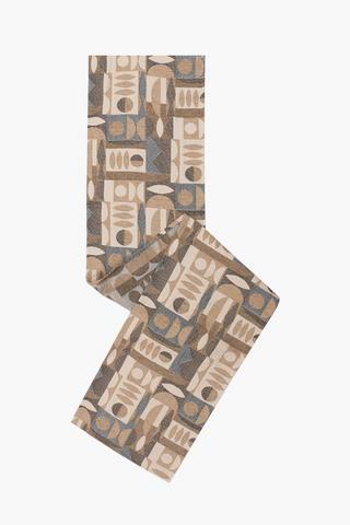 Chenille And Polyester Table Runner