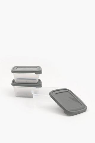 3 Pack Plastic Square Food Saver