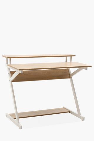 Lenox Z-shape Office Desk, 100x84x60 cm.