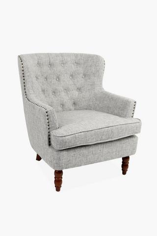 Deep Button Wingback Chair