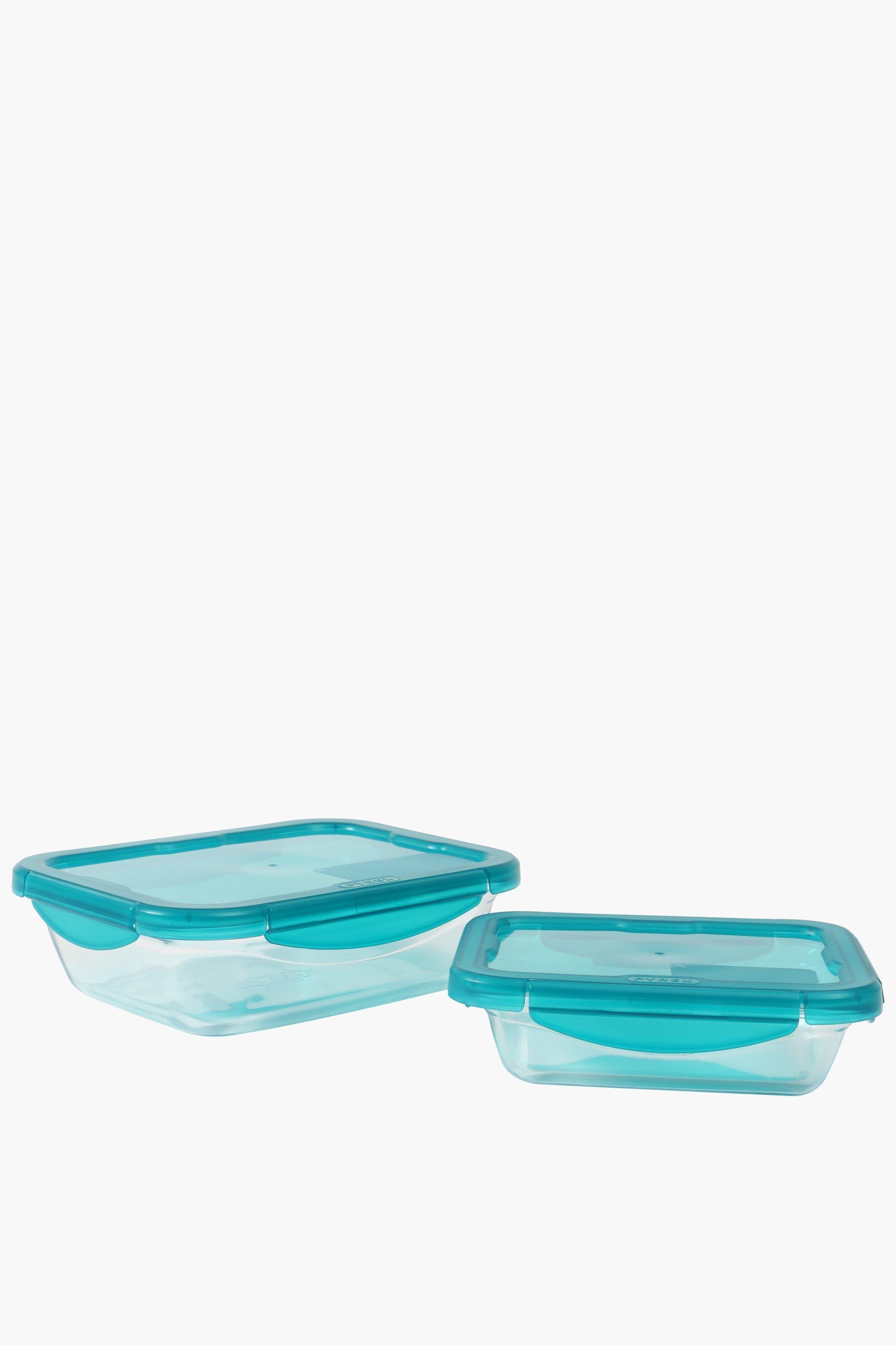 pyrex set of 2 glass roasters