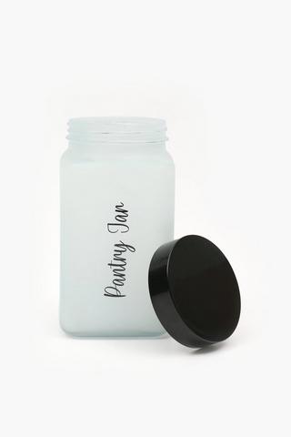 Frosted Glass Pantry Jar, Large