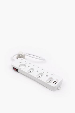 Eurolux 8 Way Usb Multi Plug