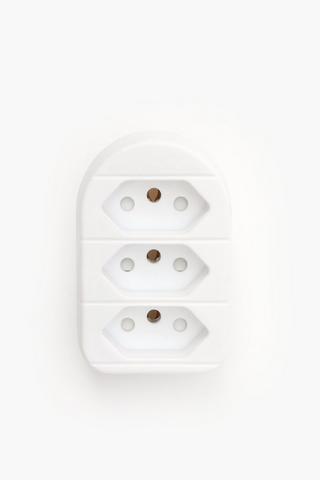 Eurolux 3 Way Adaptor