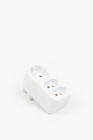 Eurolux 3 Way Adaptor