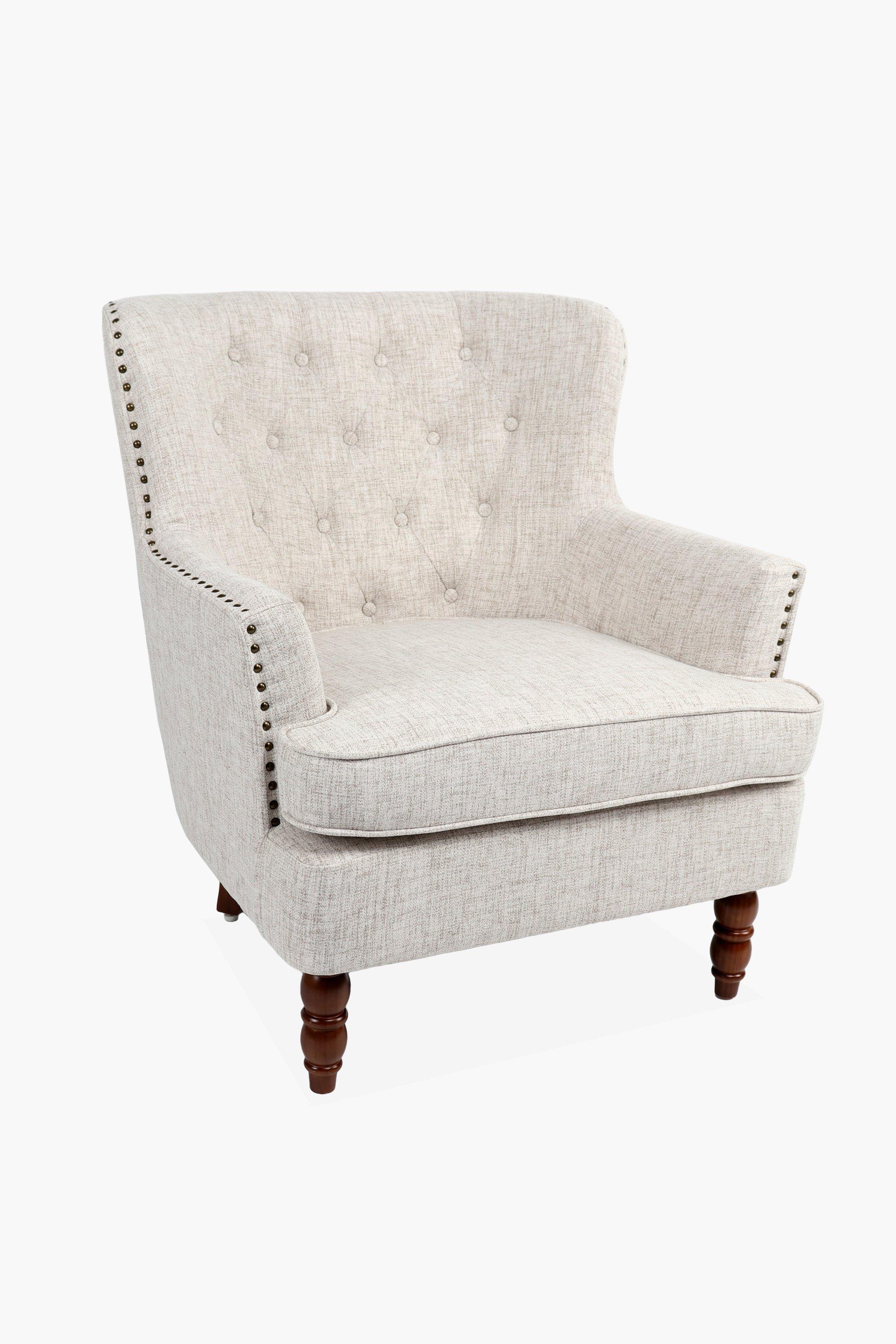 Deep Button Wingback Chair