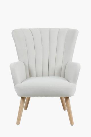 Ribbed Wingback Chair