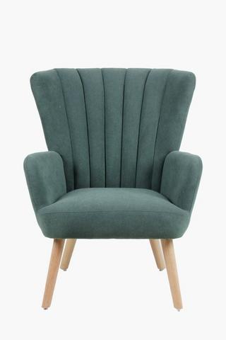 Ribbed Wingback Chair