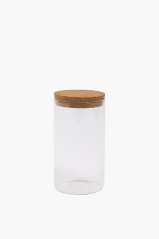 Cork Lid Cookie Jar, 940ml