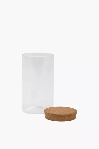 Cork Lid Cookie Jar, 940ml