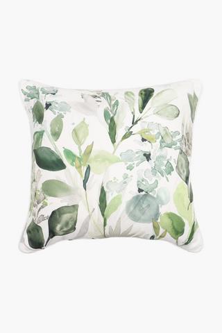 Printed Patio Jungle Leaves Scatter Cushion, 60x60cm