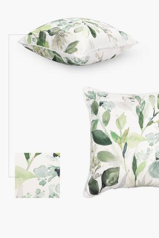 Printed Patio Jungle Leaves Scatter Cushion, 60x60cm