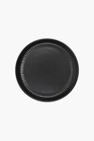 Ribbed Edge Stoneware Side Plate