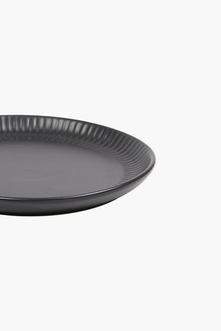 Ribbed Edge Stoneware Side Plate