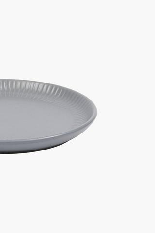 Ribbed Edge Stoneware Side Plate