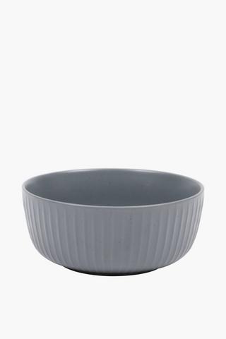 Ribbed Edge Stoneware Bowl