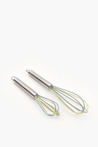 2 Pack Silicone Whisk Set