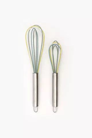 2 Pack Silicone Whisk Set