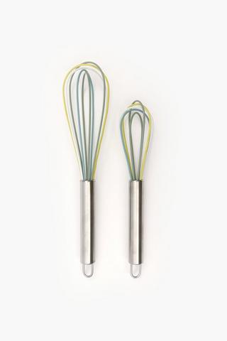 2 Pack Silicone Whisk Set