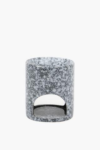 Ceramic Marble Oil Burner, 10x12cm