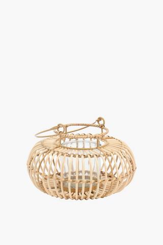 Rattan Bulb Lantern, 20x22cm