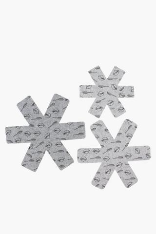Pack Of 3 Felt Pot Dividers
